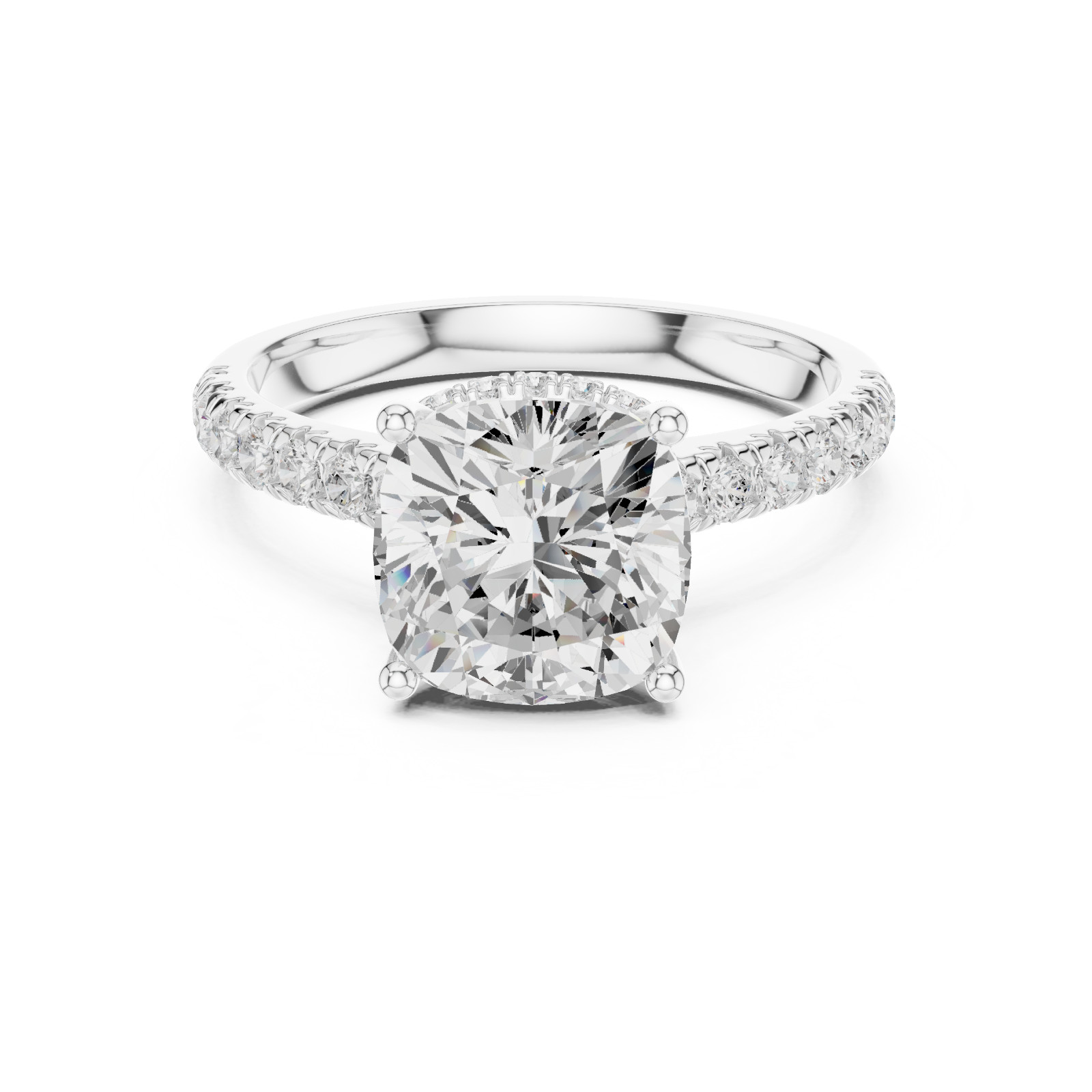 Certified 3.6 Ct Lab Grown Diamond Anniversary Cosmos Women Ring 14K Gold Over