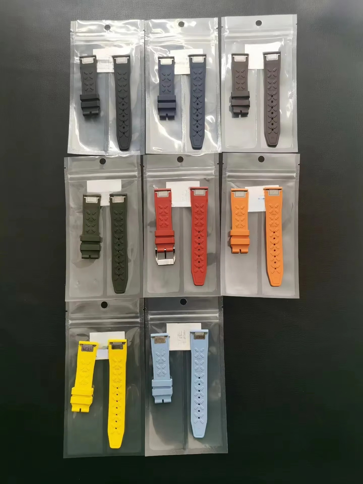 20mm FKM Rubber Quick Release Watch Band Strap Fits IWC Pilot Portofino Mark XX