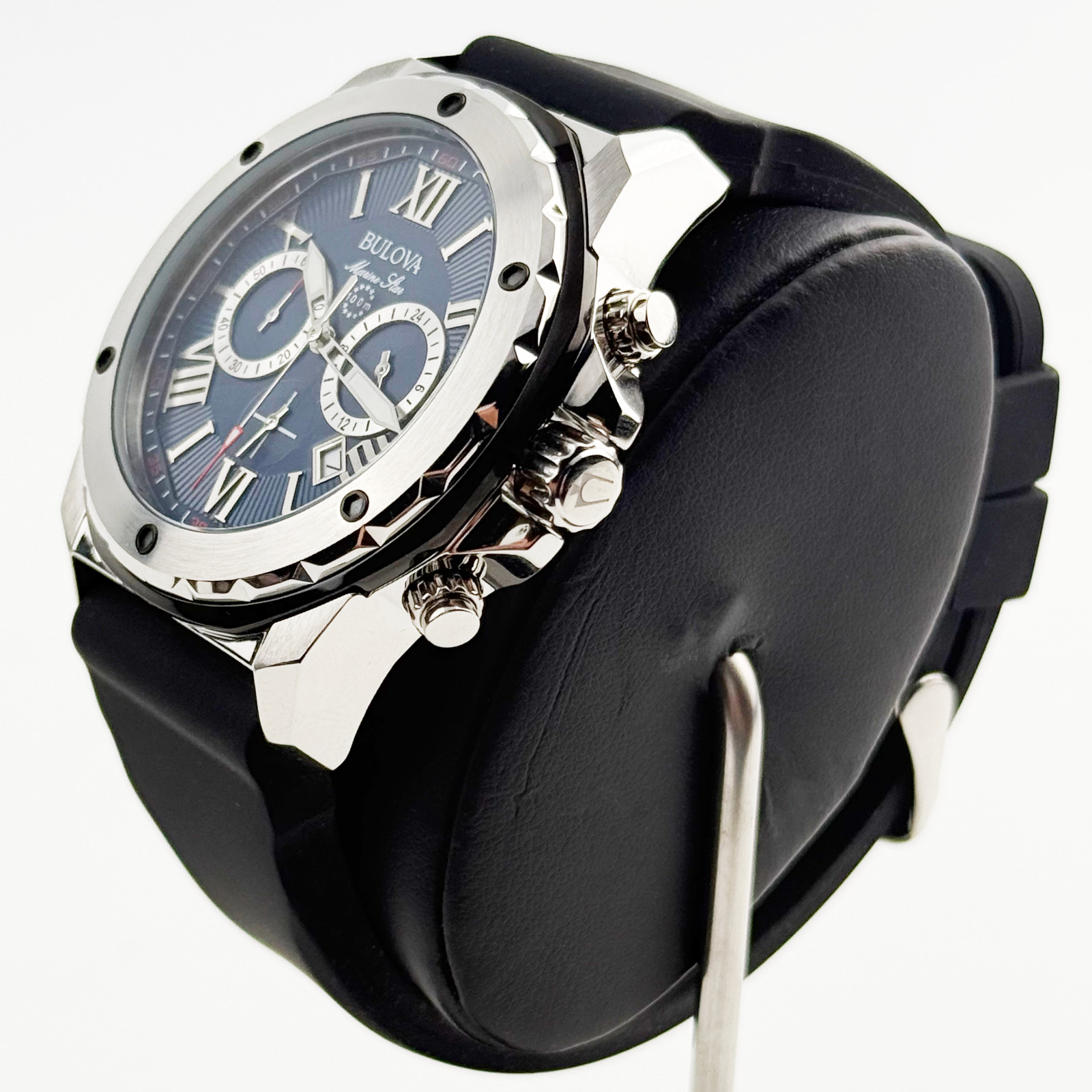 Bulova 98B258 Marine Star Men’s Quartz Watch Six-Hand Chronograph Dial 44 mm