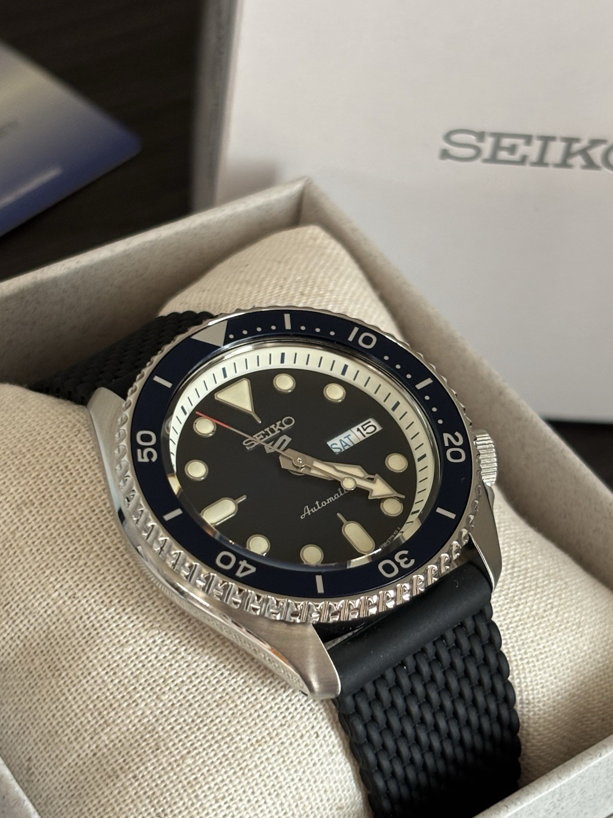 Seiko Men’s 5 Sports Automatic Sport Diver Watch Blue
