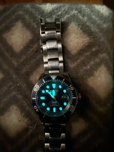 SEIKO Prospex PADI Special Edition Solar Diver; with Original Box