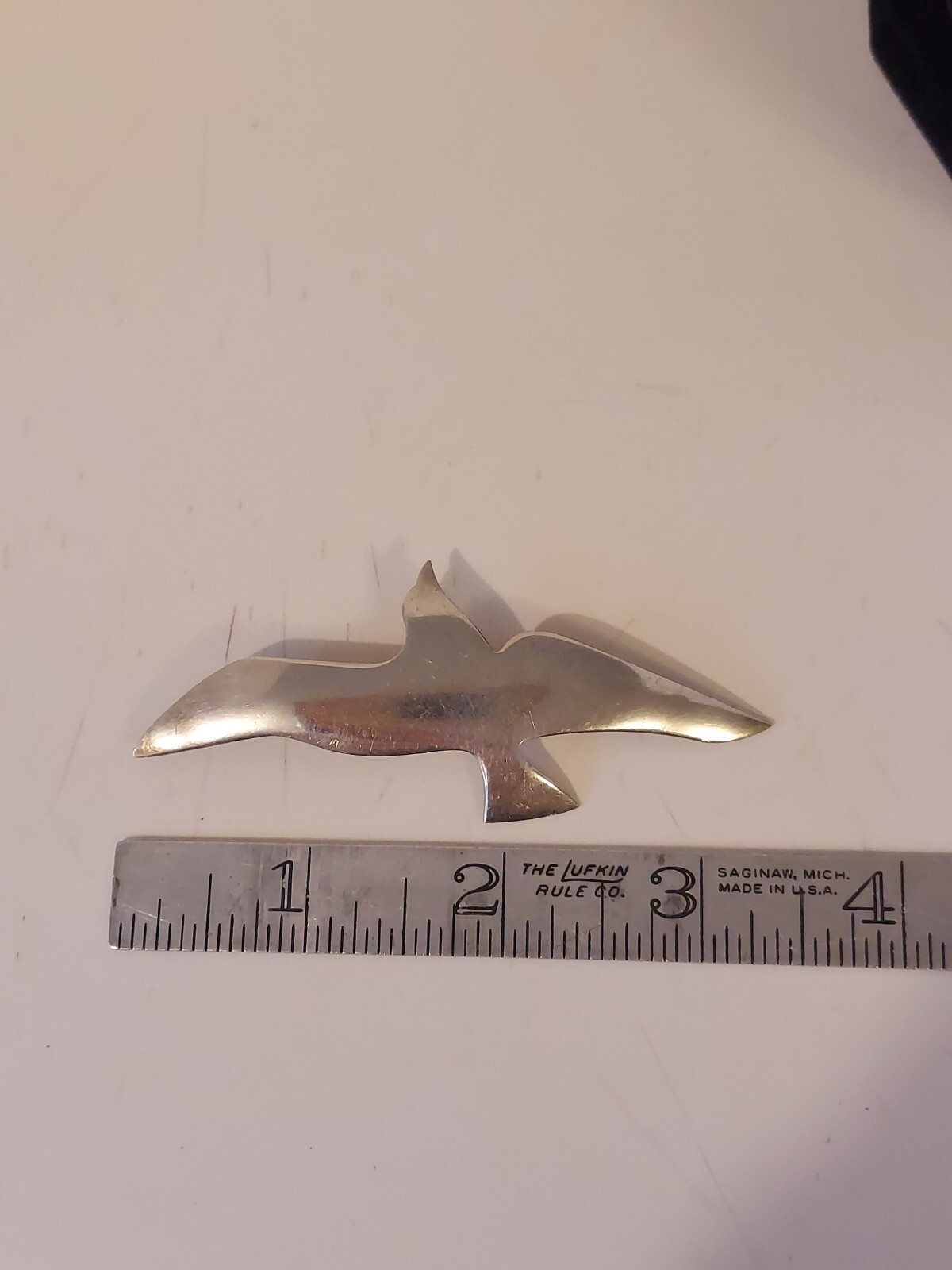 International Sterling Silver Seagull Pendant Brooch 3.5 Inches