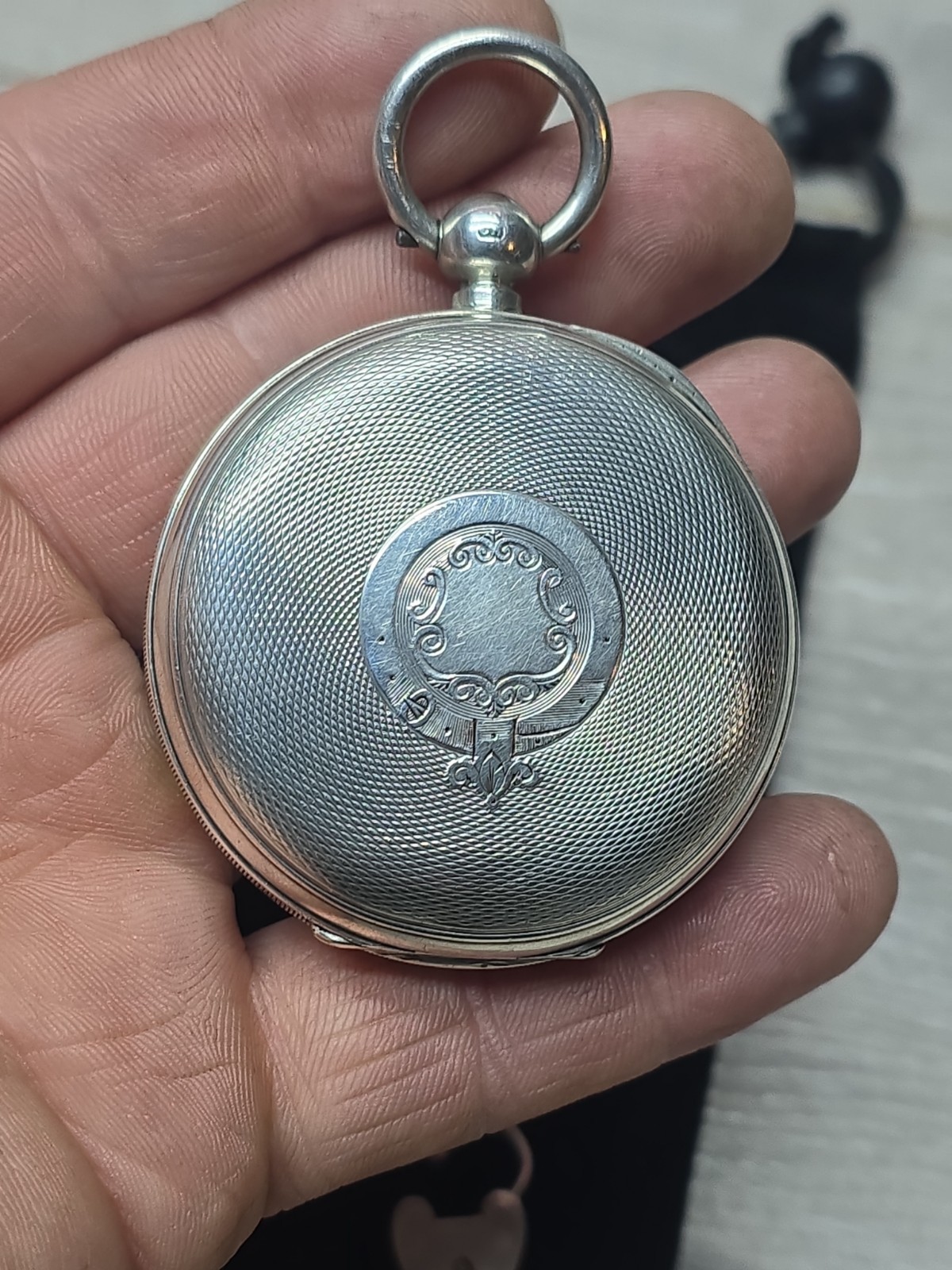 Solid Silver Cased American Waltham USA Traveler Pocket Watch 5cm Working