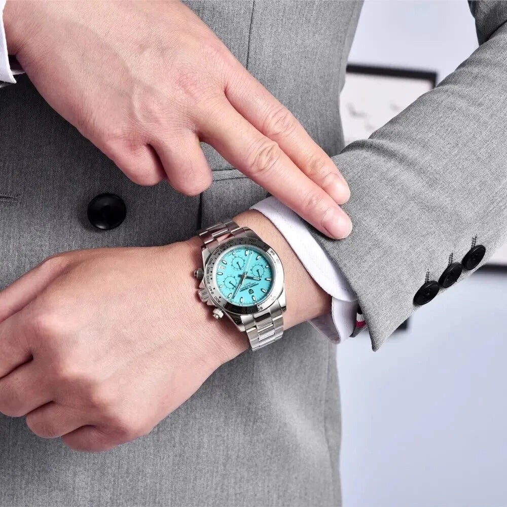 Pagani Design PD-1727 Sky Blue Chronograph Stainless Steel Automatic Men’s Watch