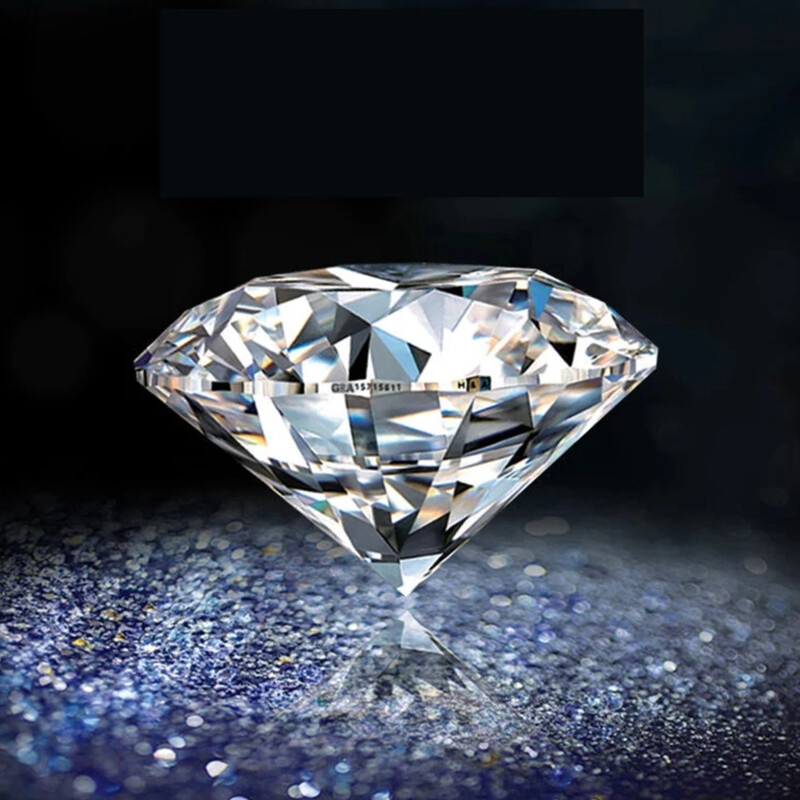 25mm 50Ct Round Cut Loose Moissanite D Color VVS1 Real Gemstone Pass Tester