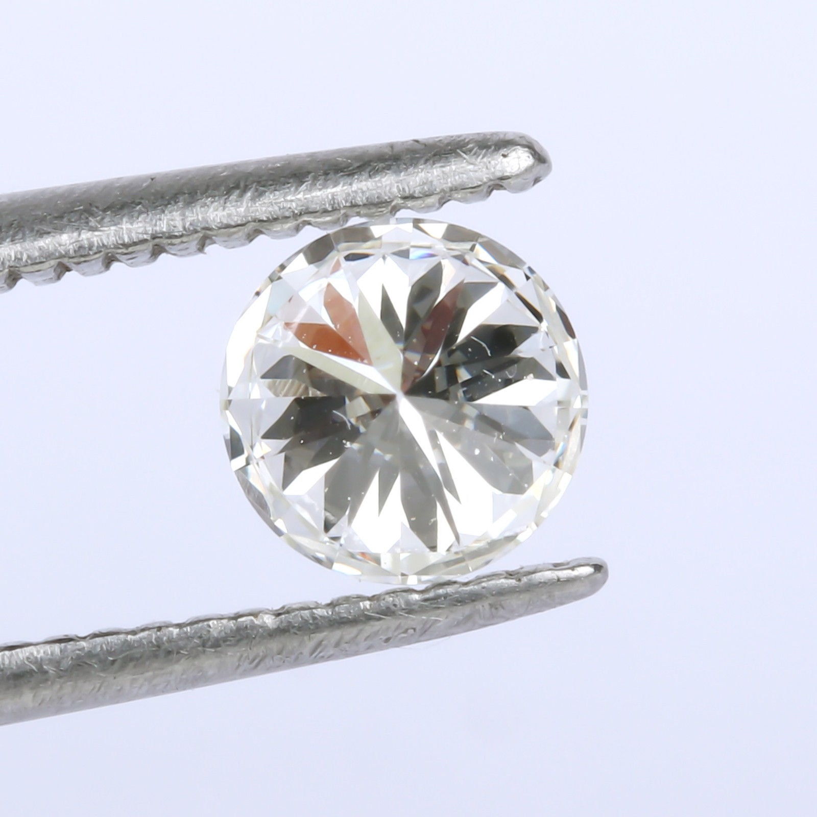 0.36 Ct. Natural Round Cut White F Color Diamond, VVS2 Clarity EGL Certified