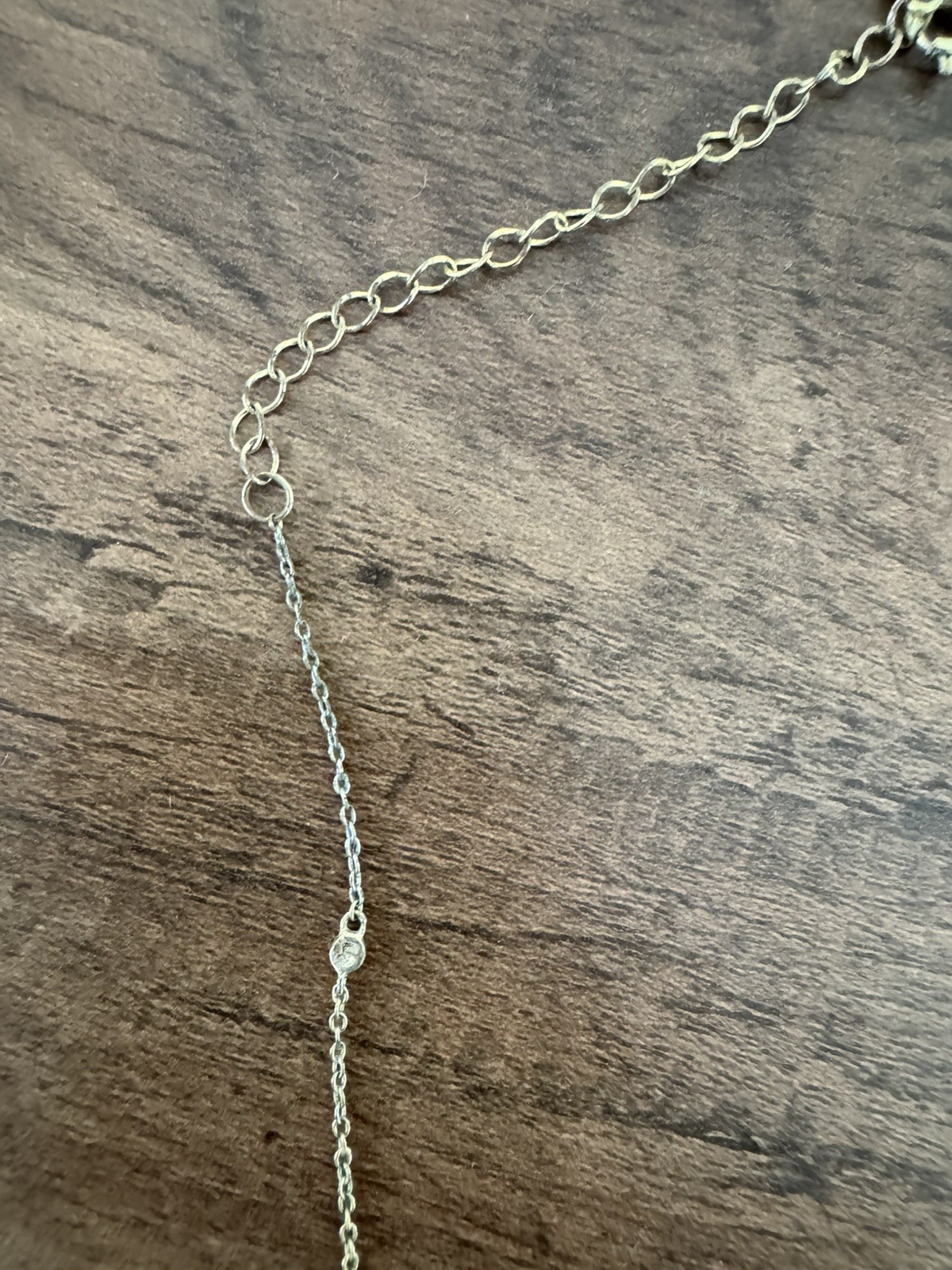 Gorjana Gold Tone Crystal Station Necklace Adjustable Delicate Layering Boho