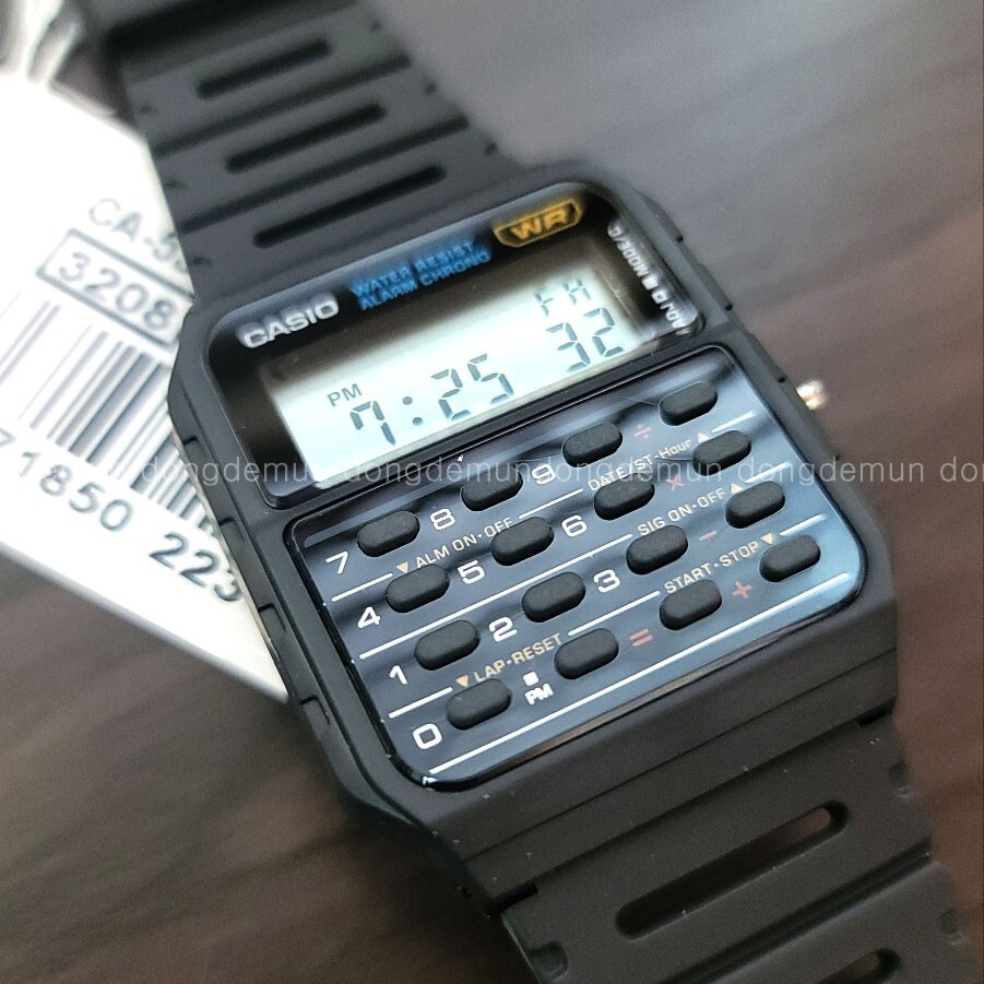 Calculator Black Digital Watch Original New CA-53W-1Z Casio Unisex