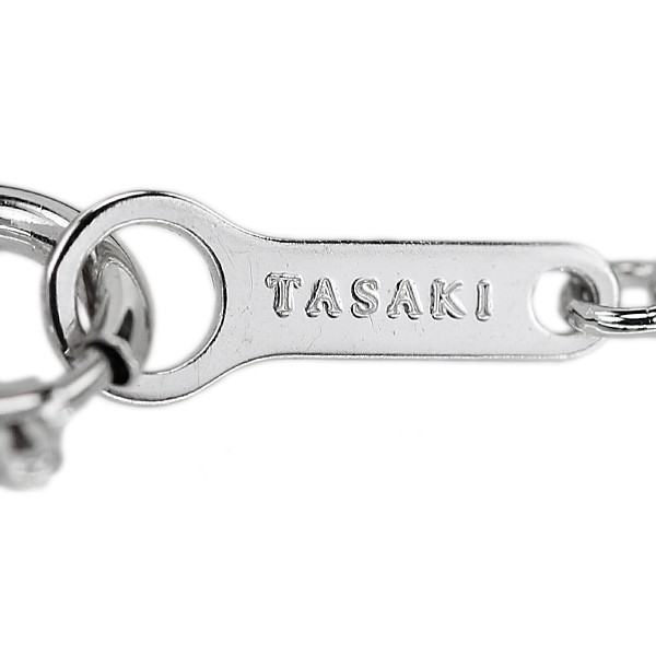 TASAKI diamond Necklace K18 white gold Four-leaf clover station Used 908591