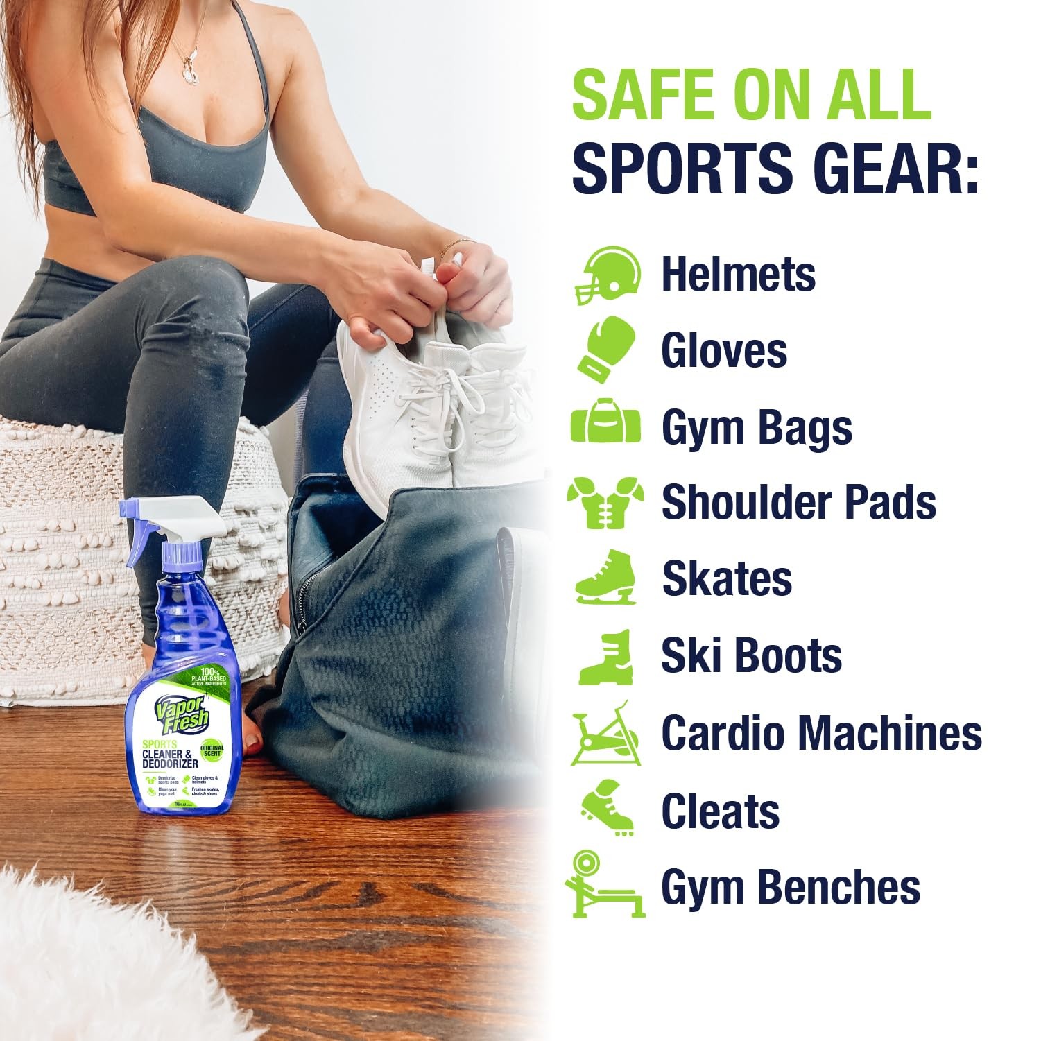 Vapor Fresh Sports Cleaner and Deodorizer – For Boxing 16 Fl Oz (Pack of 1)