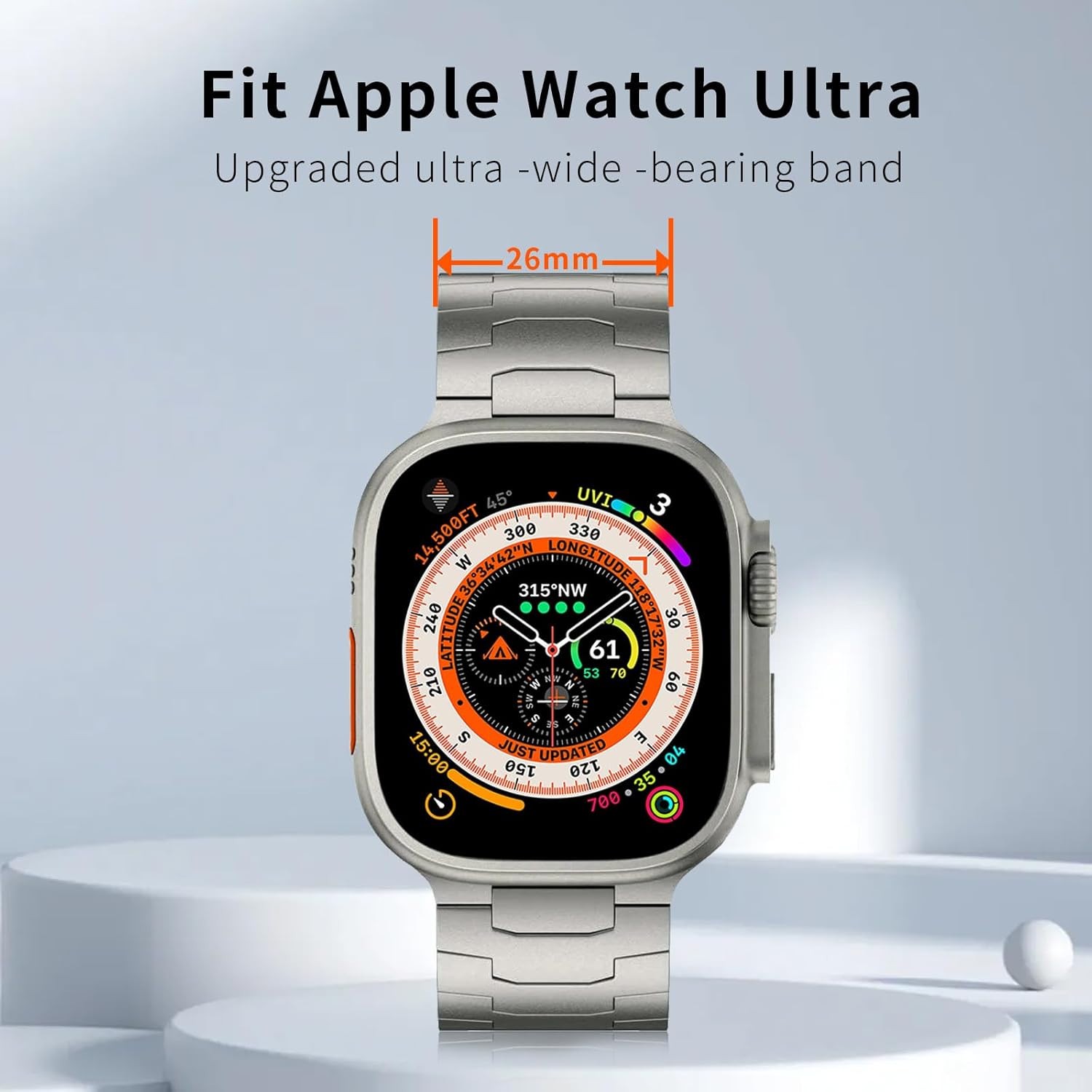 Apple Watch Luxury Titanium Band 42/44/45/46/49mm Ultra 3/2/1 Series 11 10 9 8 7