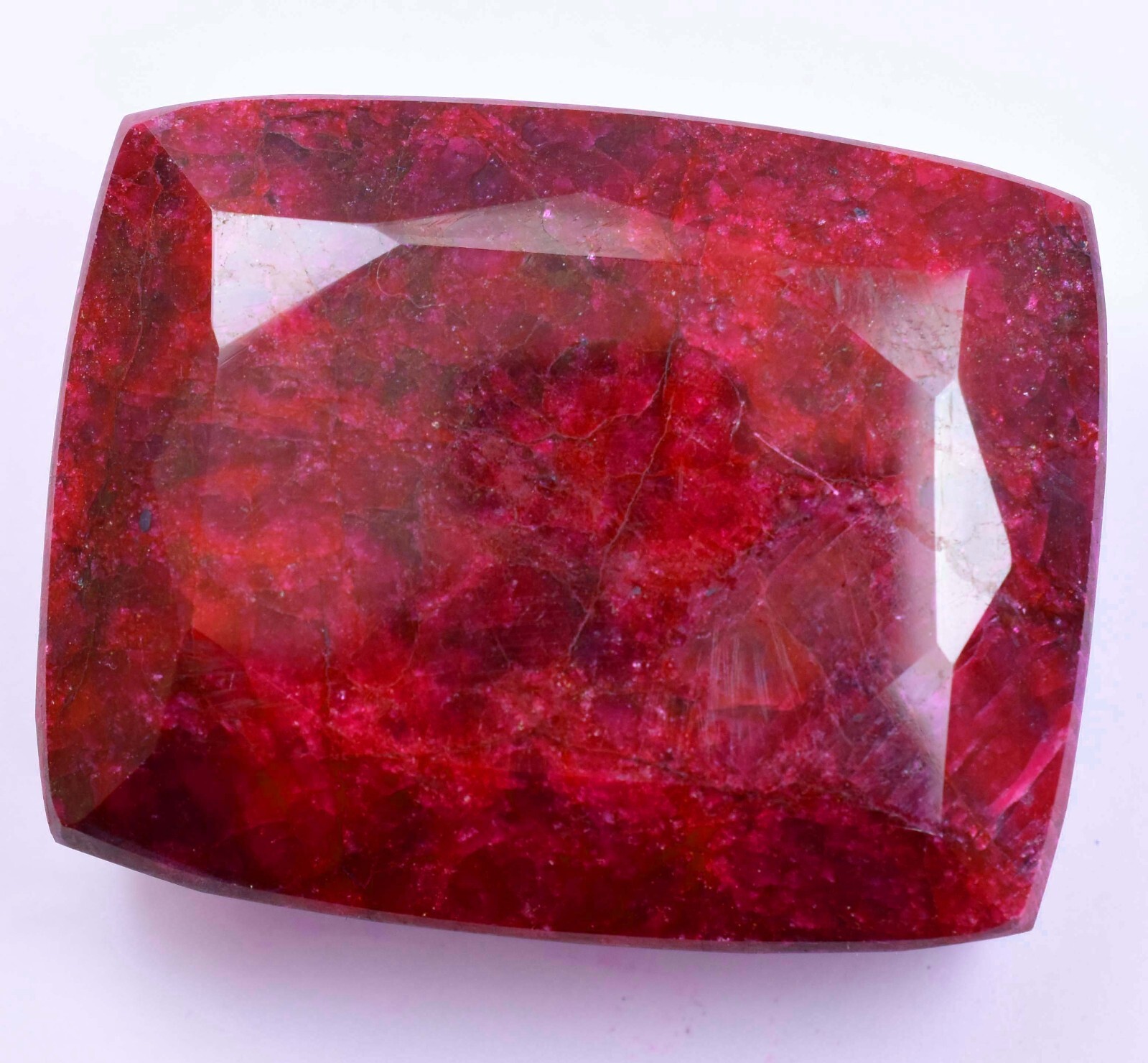 739.5 CT Natural Huge Red Ruby Certified Earth-Mined Cushion Cut Loose Gemstone