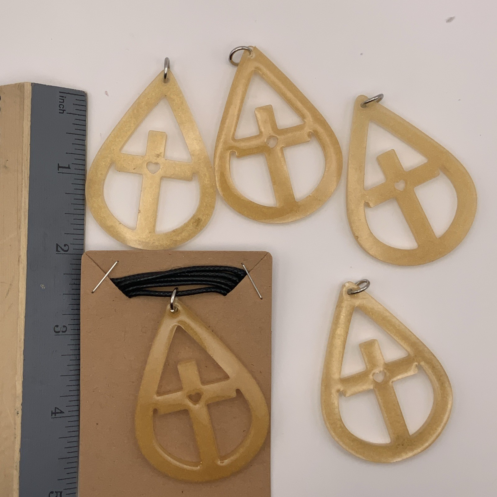House Of David Handmade Cross Necklace Honey