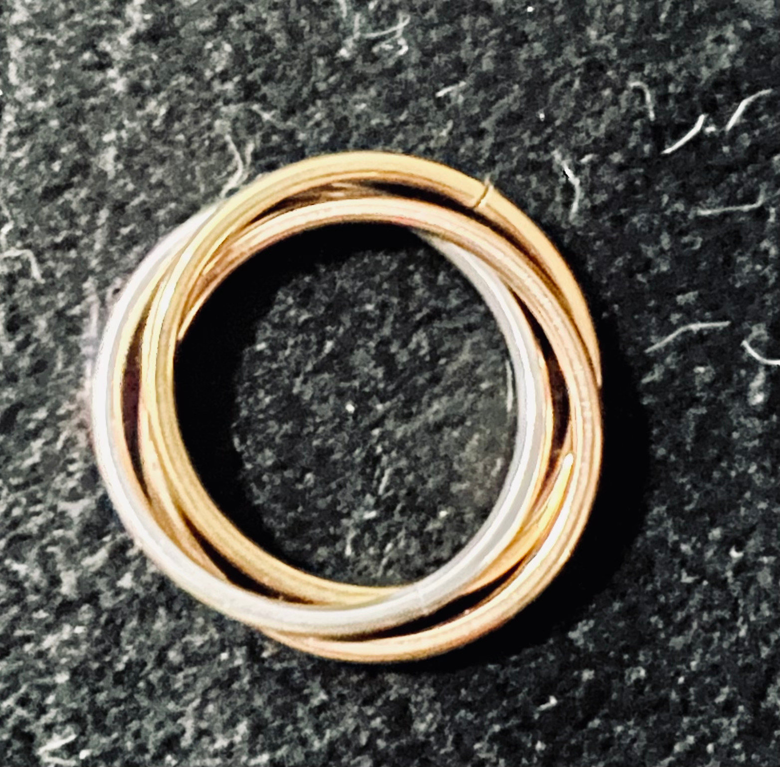 Silver, Gold & Rose Gold Anxiety Ring