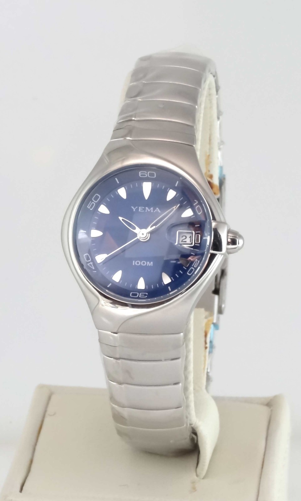 NEW YEMA Paris YA 122 Women’s Quartz All St/Steel 100M Sport Watch Vintage Stock