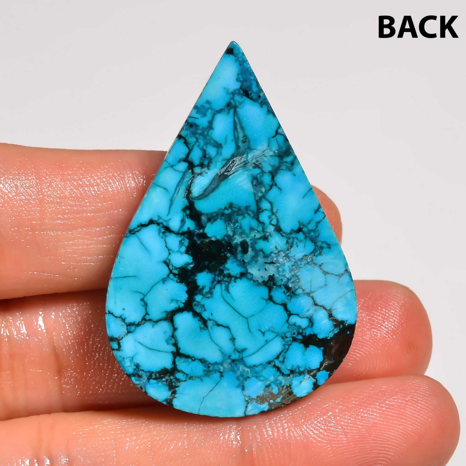 657 Cts. Natural DESIGNER TIBET TURQUOISE Pear Shape Cabochon Gemstone Lot~8Pcs~
