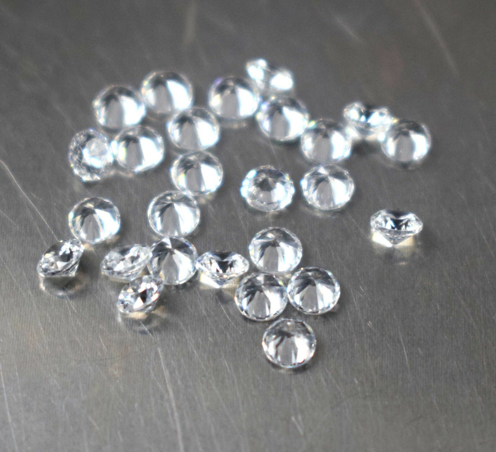 Natural White Sapphire 25 Pcs Round Gemstone 6.25 Ct/3 mm Lot AGI Certified EE35