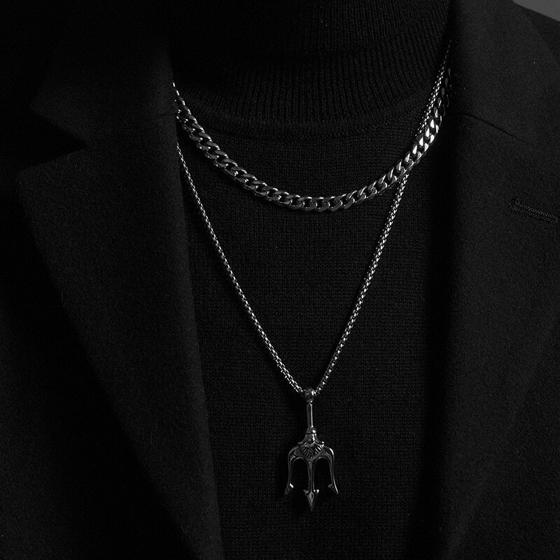 Cuban Chain Necklace Basic Stainless Steel Link Chain Chokers Vintage Colla