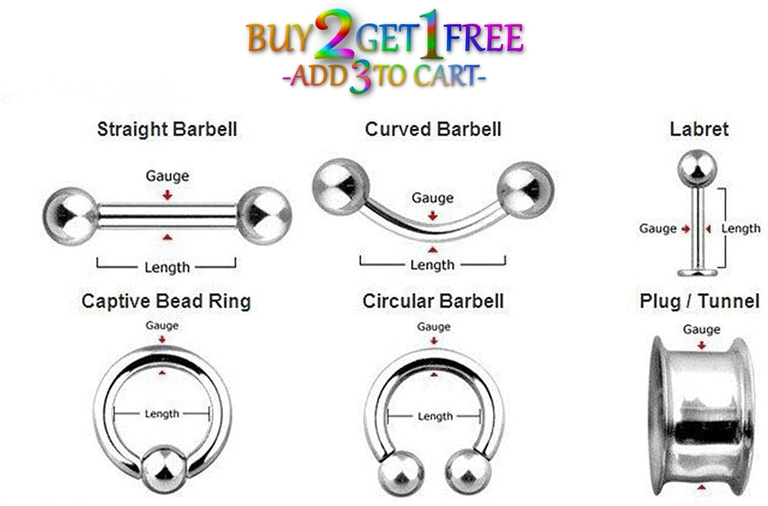 Pair 12g-50mm GRAY SILICONE FLAT FLARE TUNNELS Double Gauges Thin Flesh Ear 1009