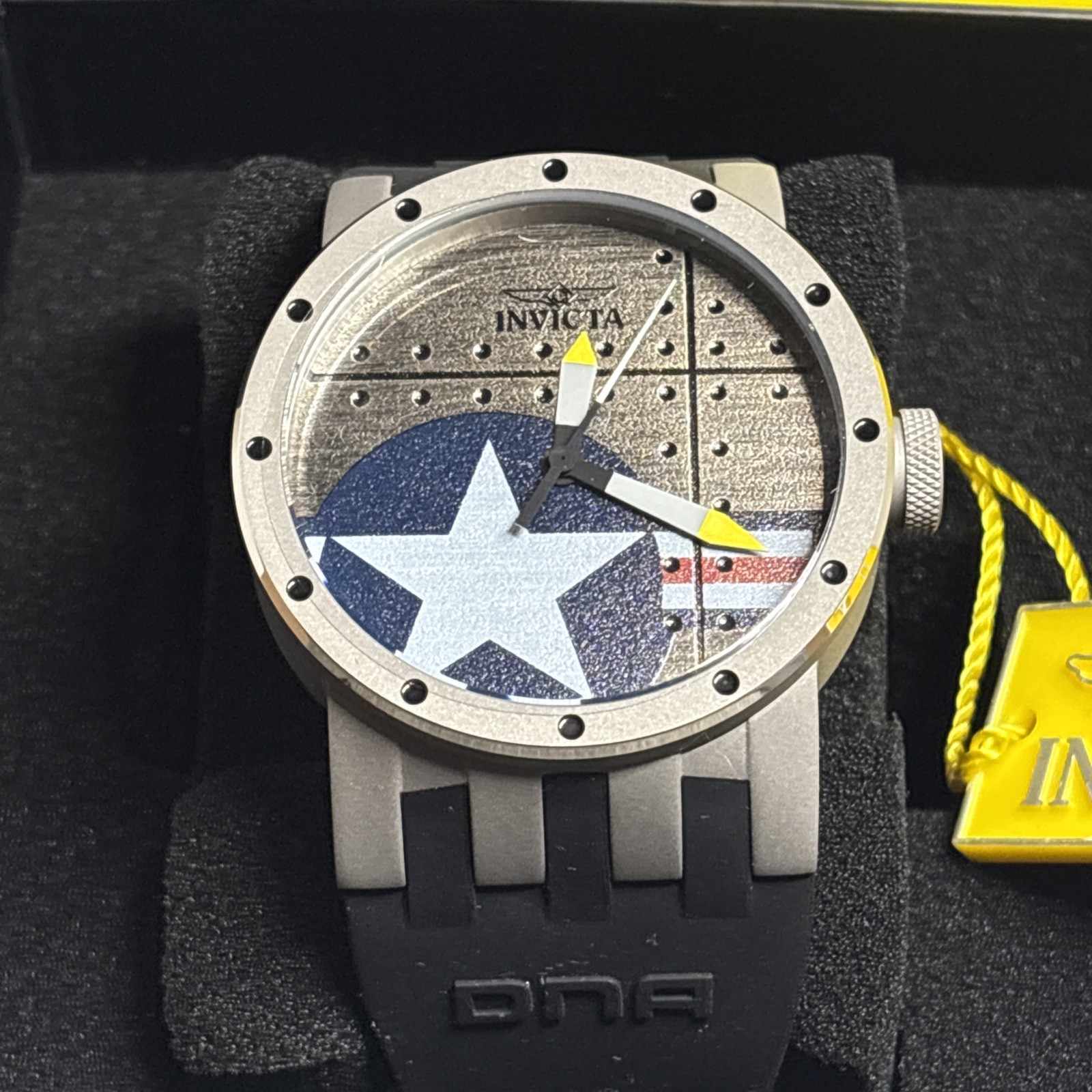 Invicta DNA Vintage Armed ForceForces Swiss Ronda Watch 46mm NEW