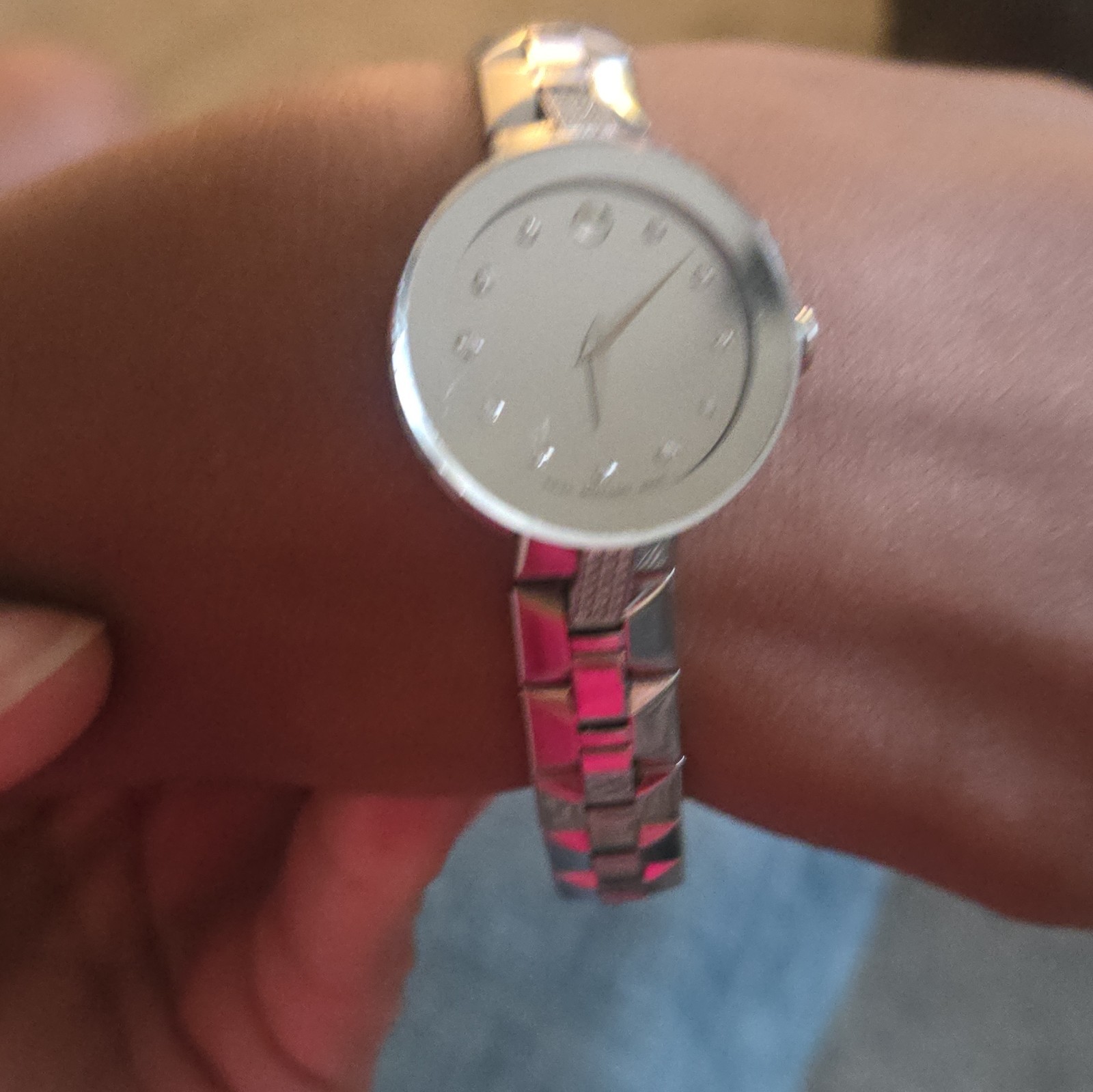 Movado Sapphire Series Diamond Women’s Mirror Dial Swiss Quartz Watch 0606815