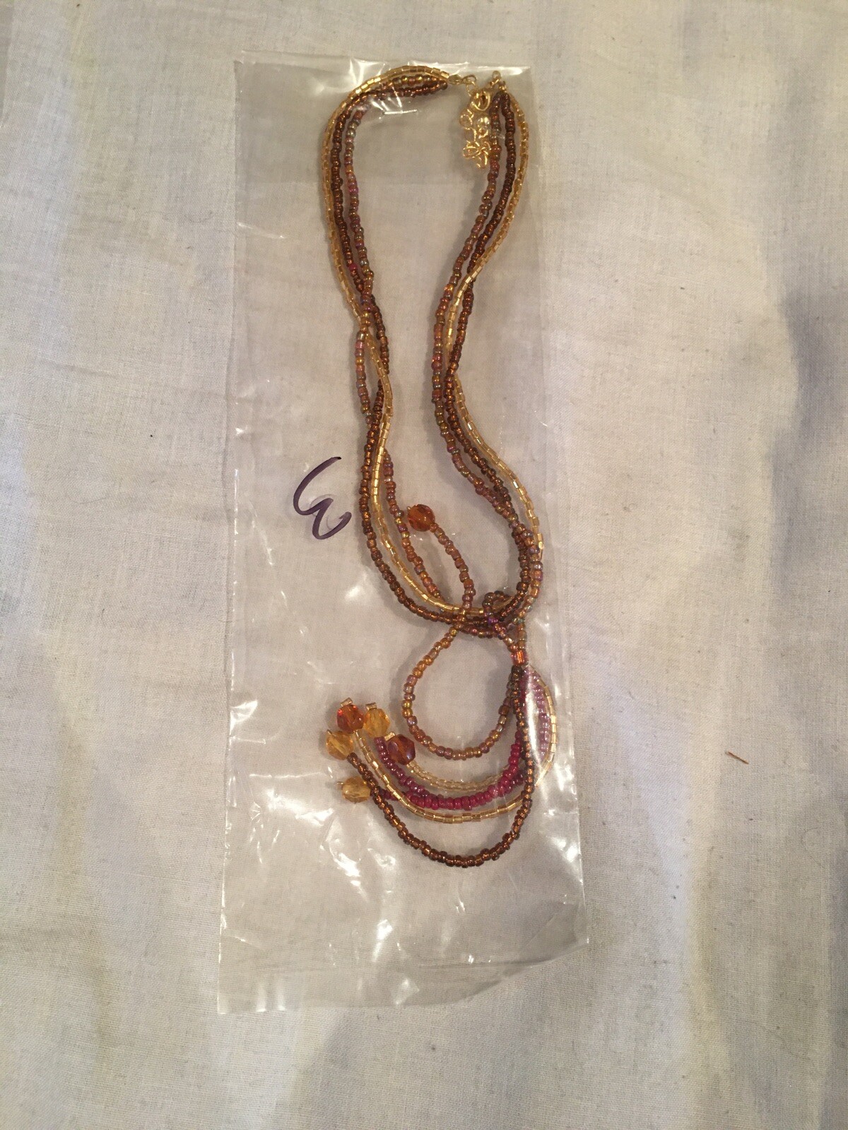 Multi Strand Bead Necklace. (j15. Type 3) New (3)