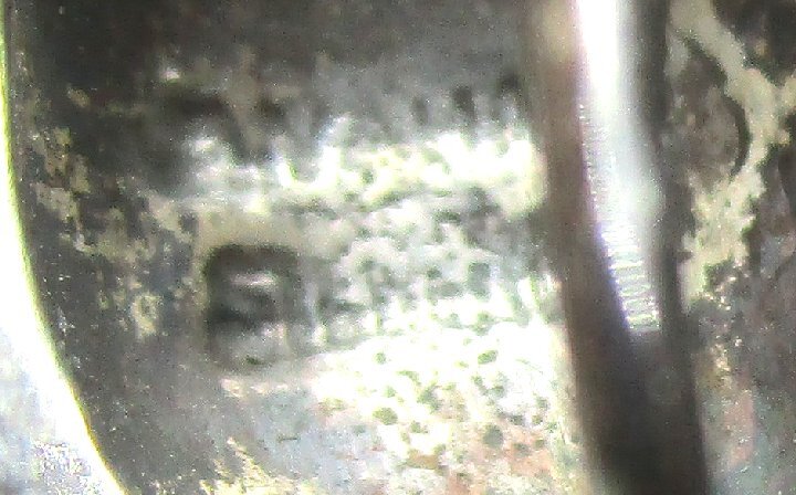 Silver Scarab Stick Pin 8.8 grams 2 1/2” There is an indistinct mark.