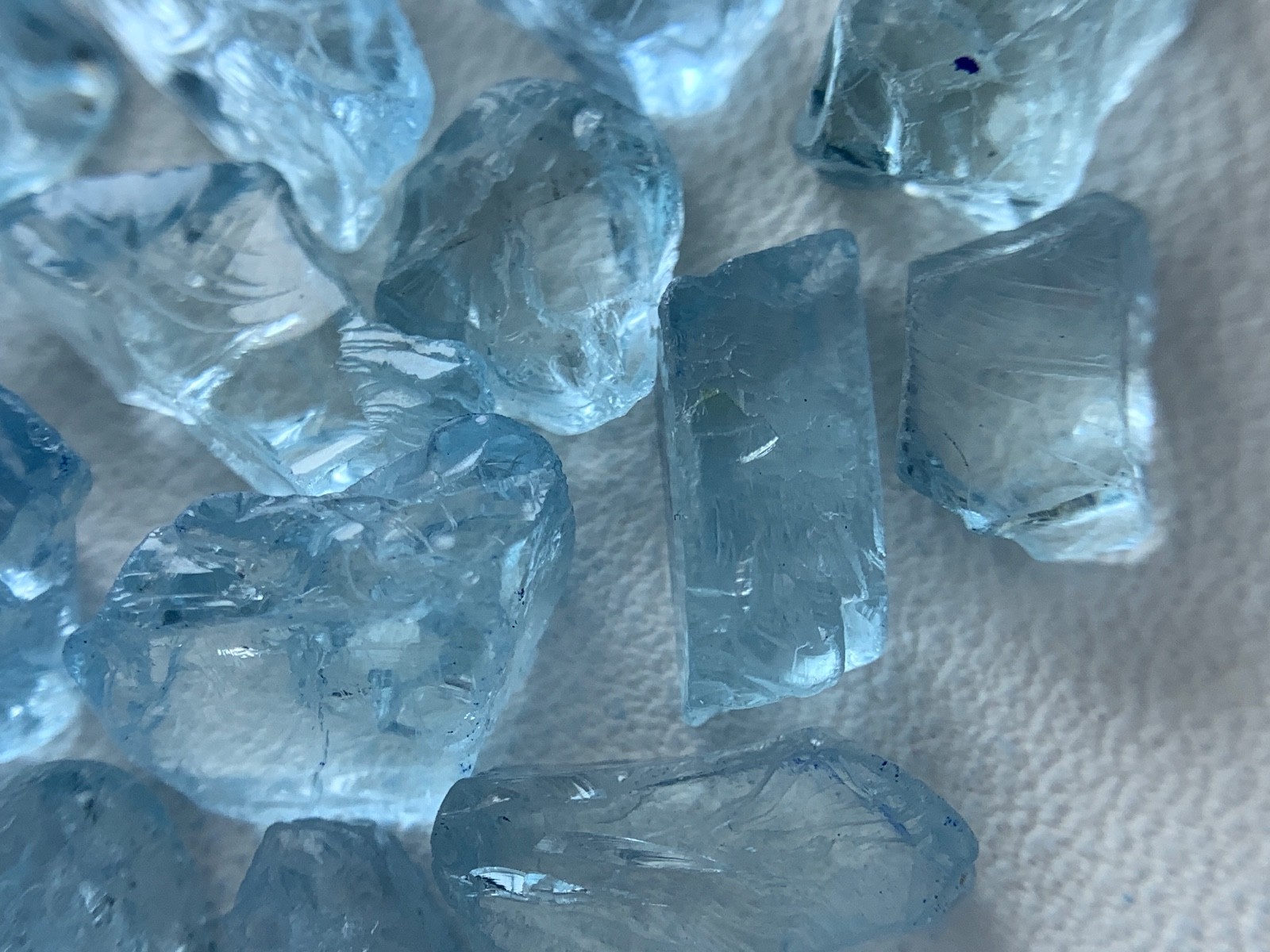 10.60 gram Gorgeous Nice Color Aquamarine lot from Mozambique