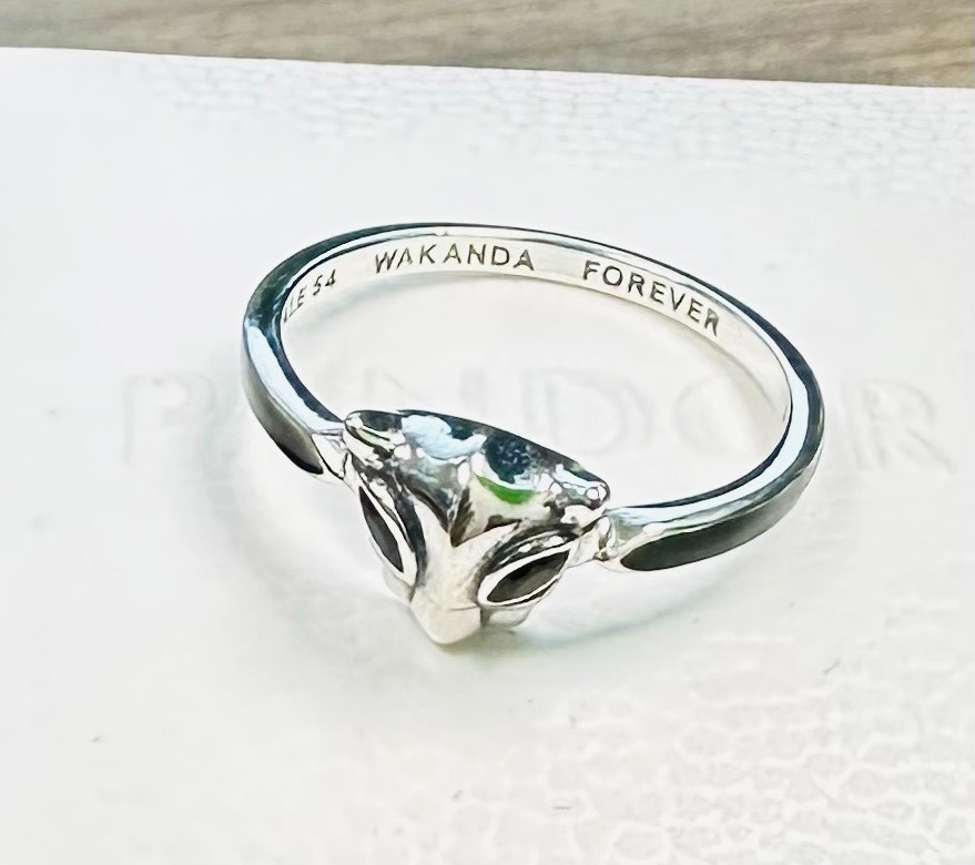 Pandora Black Panther Ring 194223C01 +FREE GIFT BOX +Polish cloth ~Choose Size