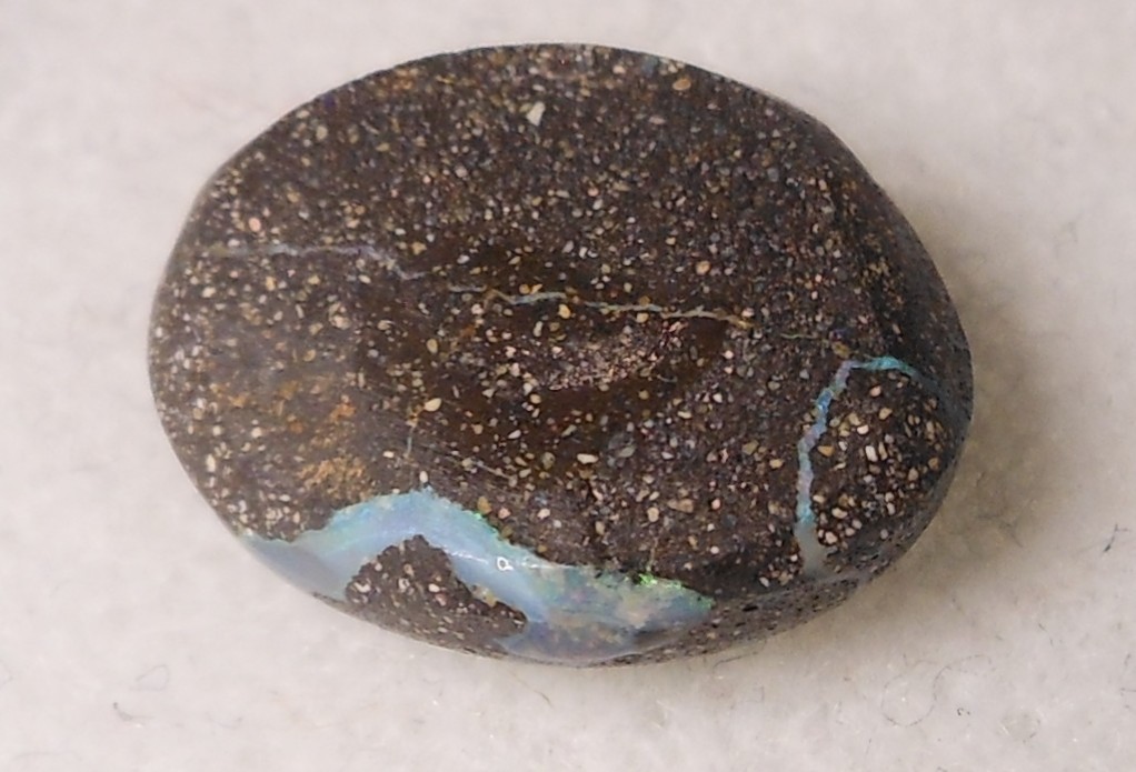 8.70ct Australian Boulder Opal 15.4 x 13.4 x 5mm