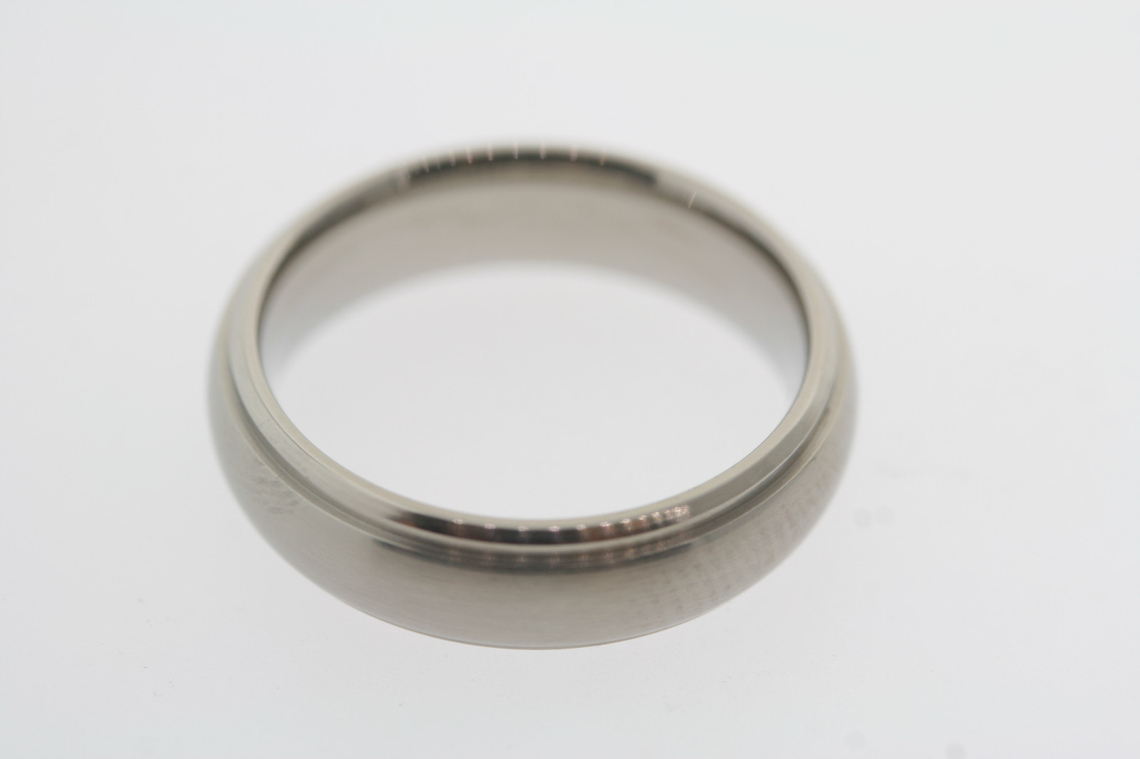 Triton Titanium Brushed Domed 6mm Band Ring