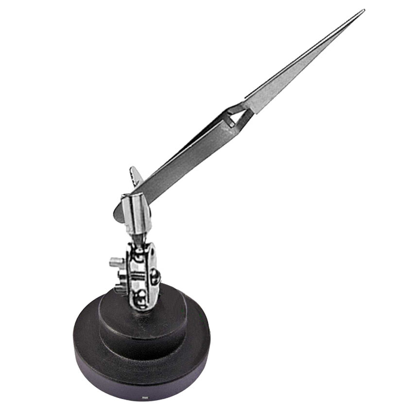 Third Hand Base & Cross Locking Tweezer 3rd Helping Jewelry Soldering Bench Tool
