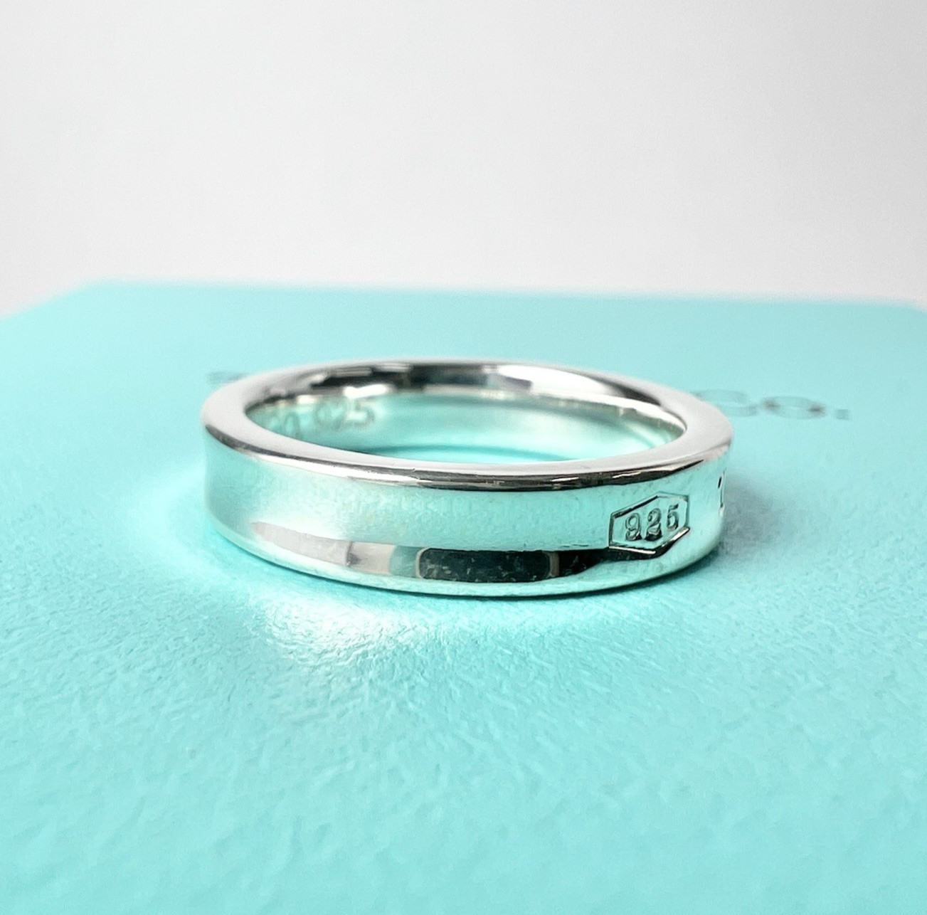 Tiffany & Co. 1837 Narrow Ring US 4.25 – 4.5 Sterling Silver 925 DWQ585