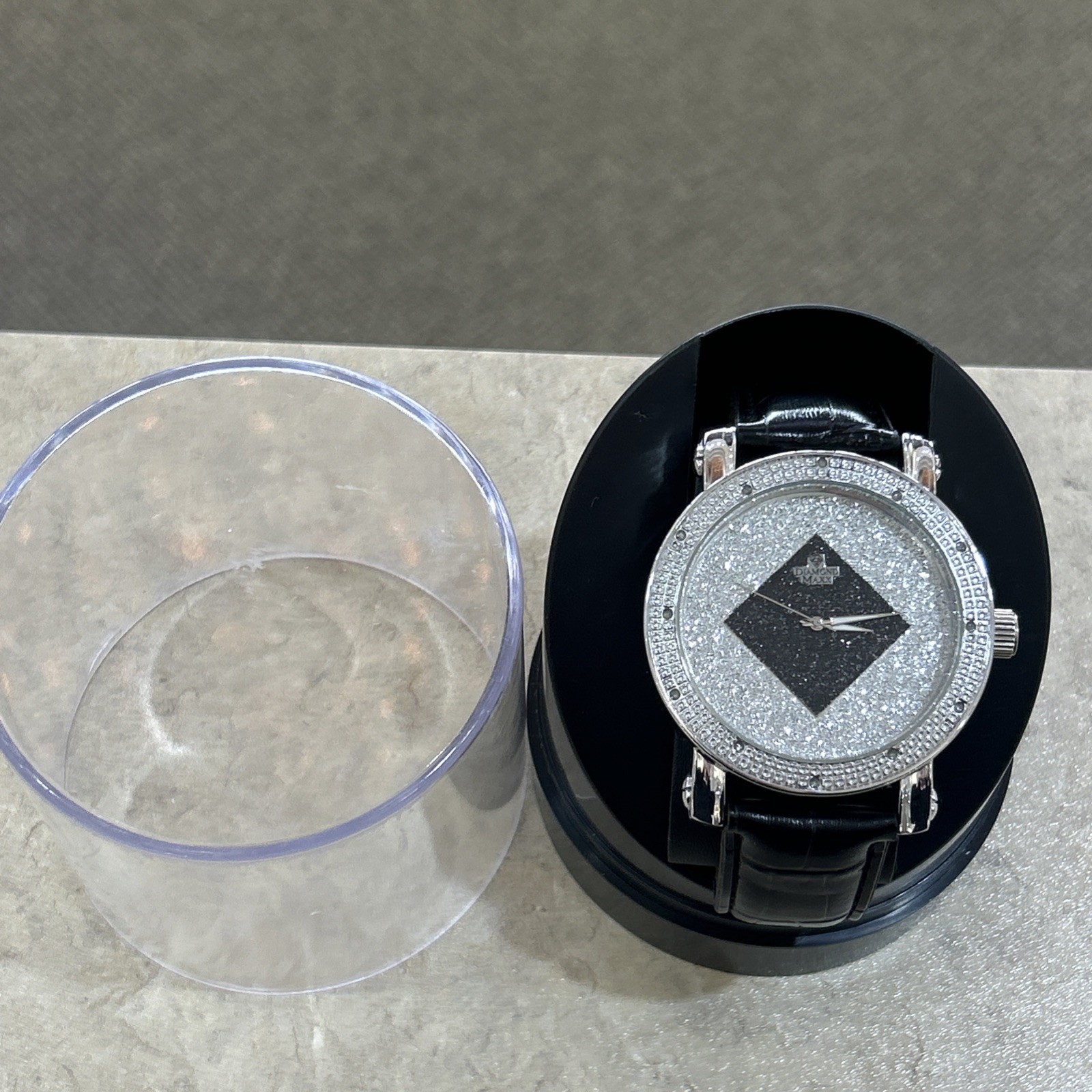 New Diamond Maxx Stainless Steel Watch- With Lab Created Diamonds