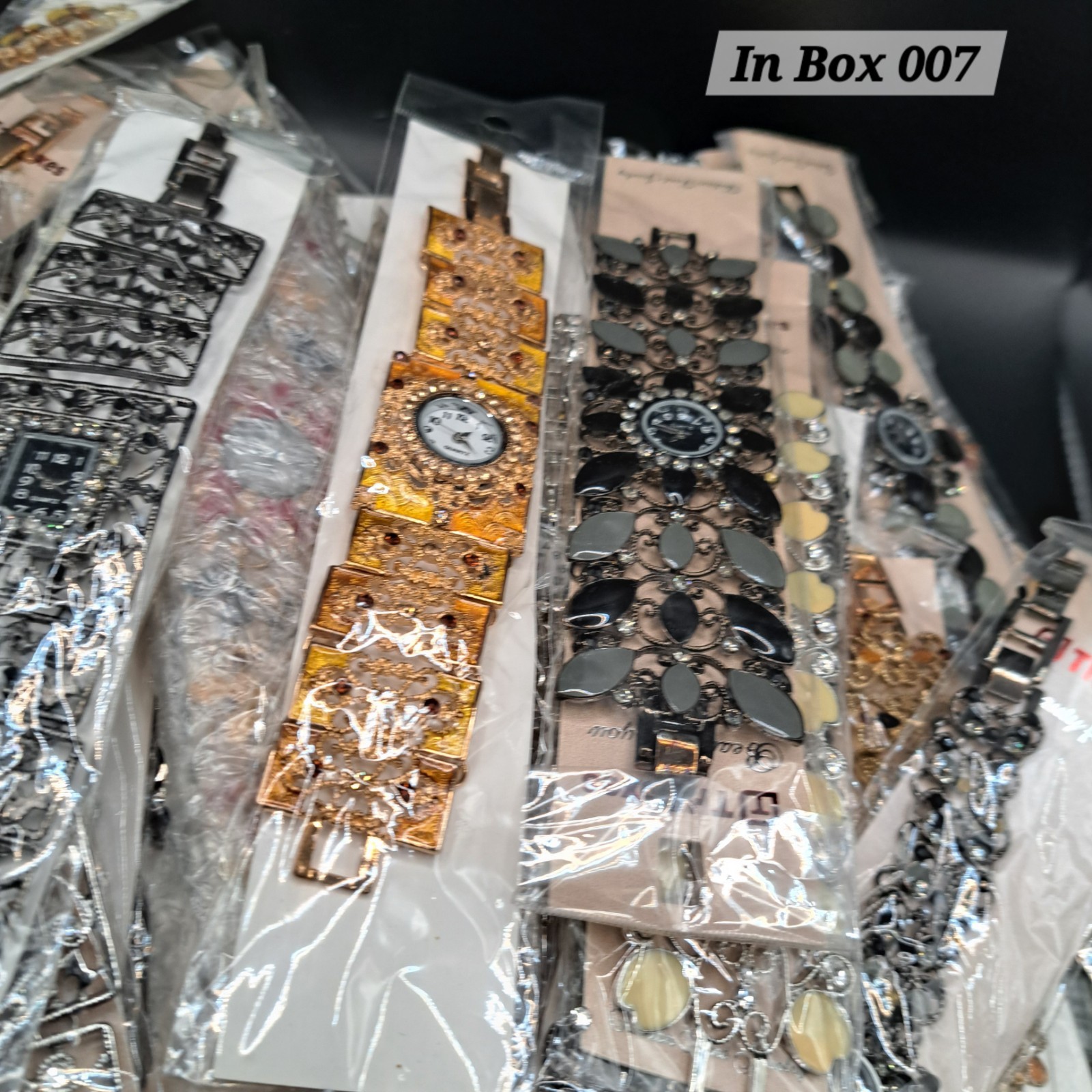 Box 007 Vintage Custom Jewelry Watches Lot