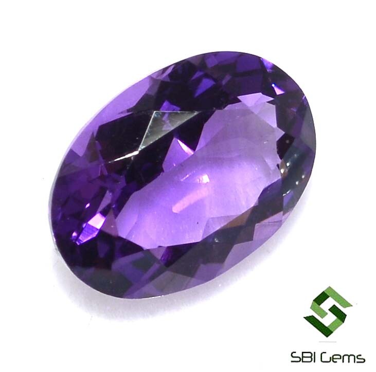 Certified Natural Amethyst Oval Cut 14×10 mm 5.37 Cts Top Purple Shade Gemstone