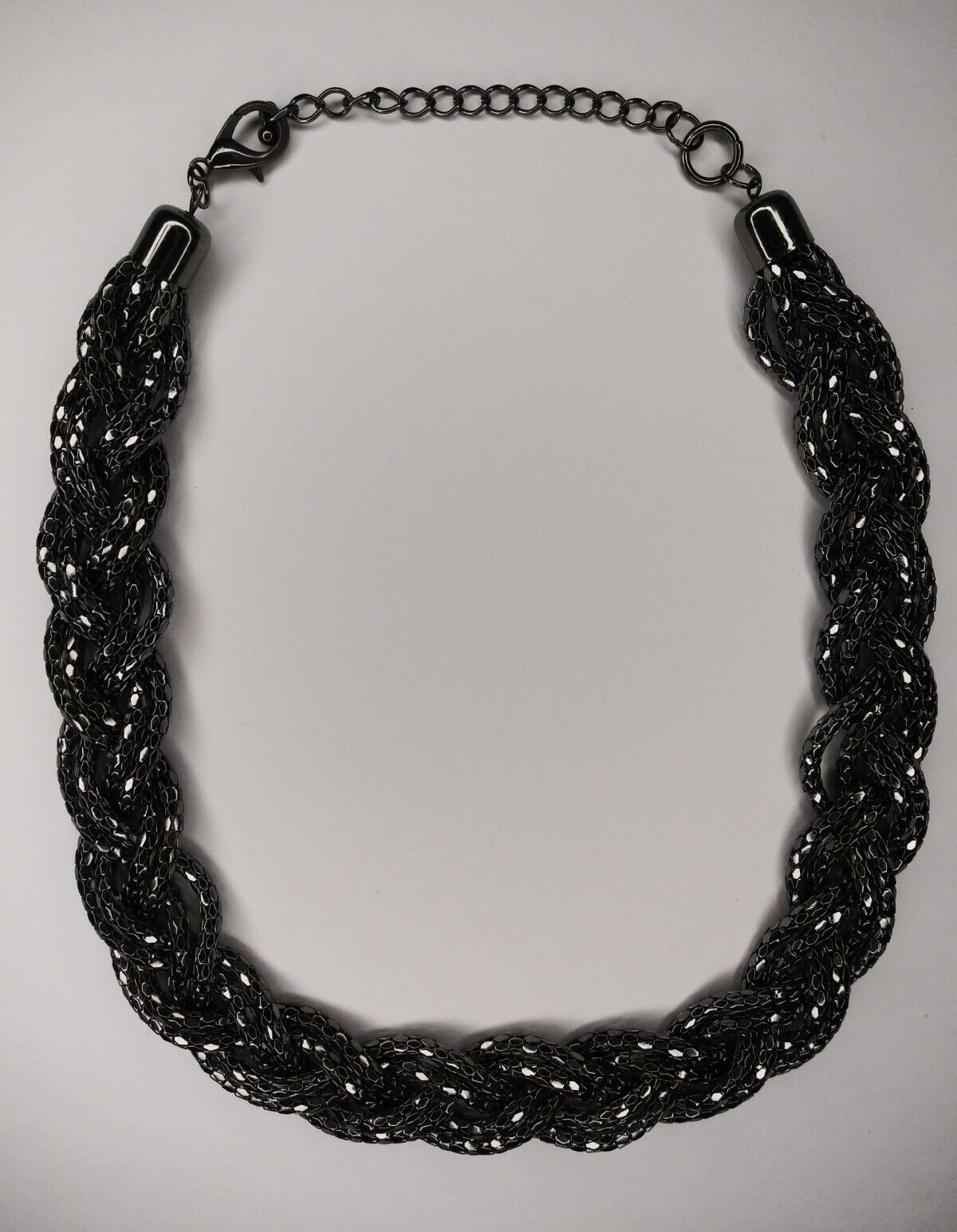 Braided Rope Design Chain Necklace Fashion Costume Jewelry