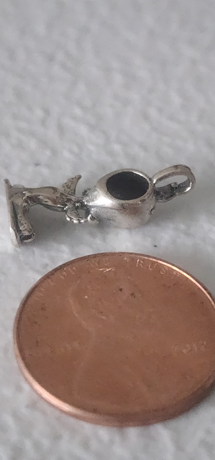 Vintage 3D Tweety Bird 925 Sterling Silver Dangle Pendant Charm Shelf KnickKnack