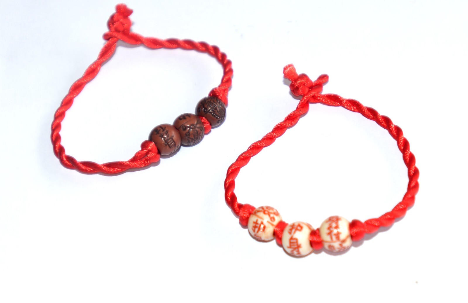 Macrame Friendship Bracelet With Spiritual Buddhism Feng Shui Tai Sui Beads