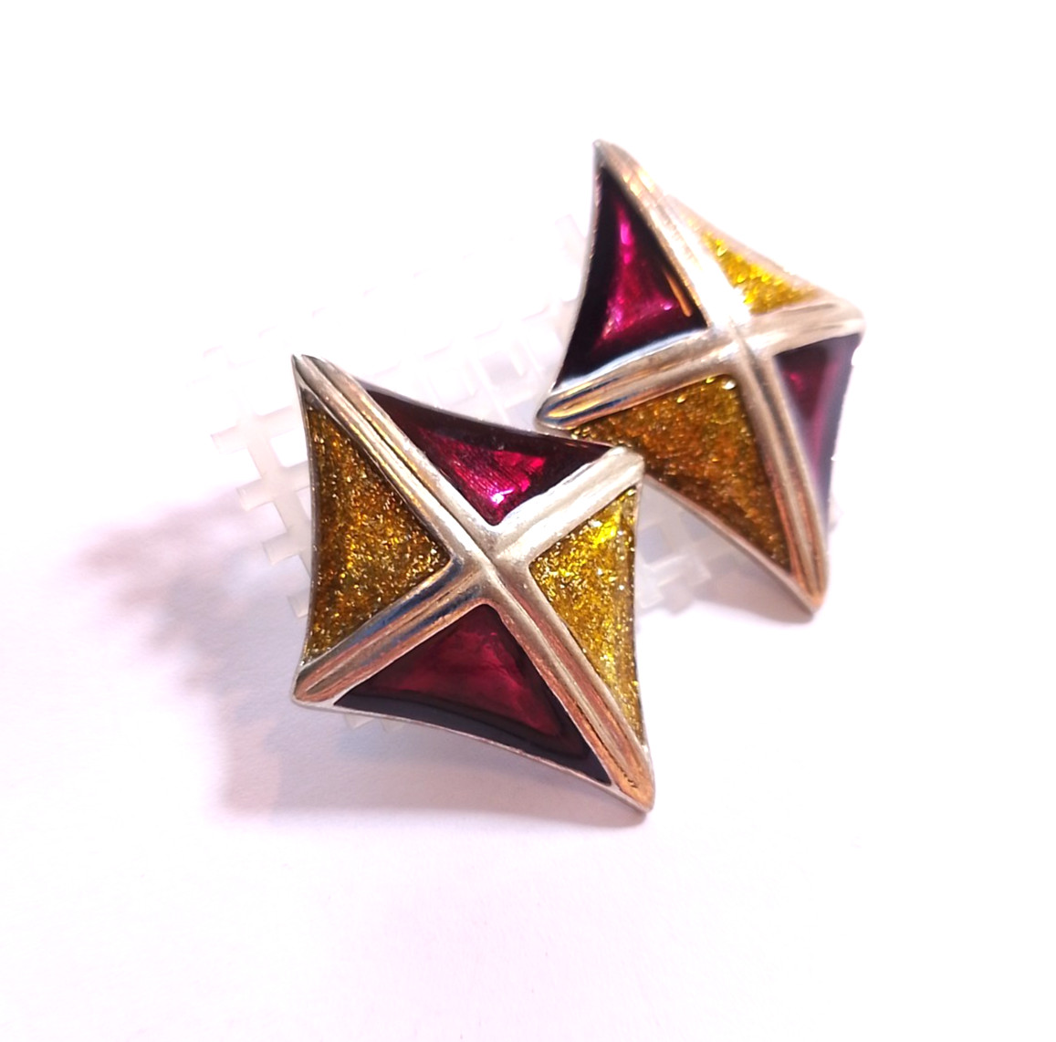 Women’s kite shaped multicolor elegant earring set
