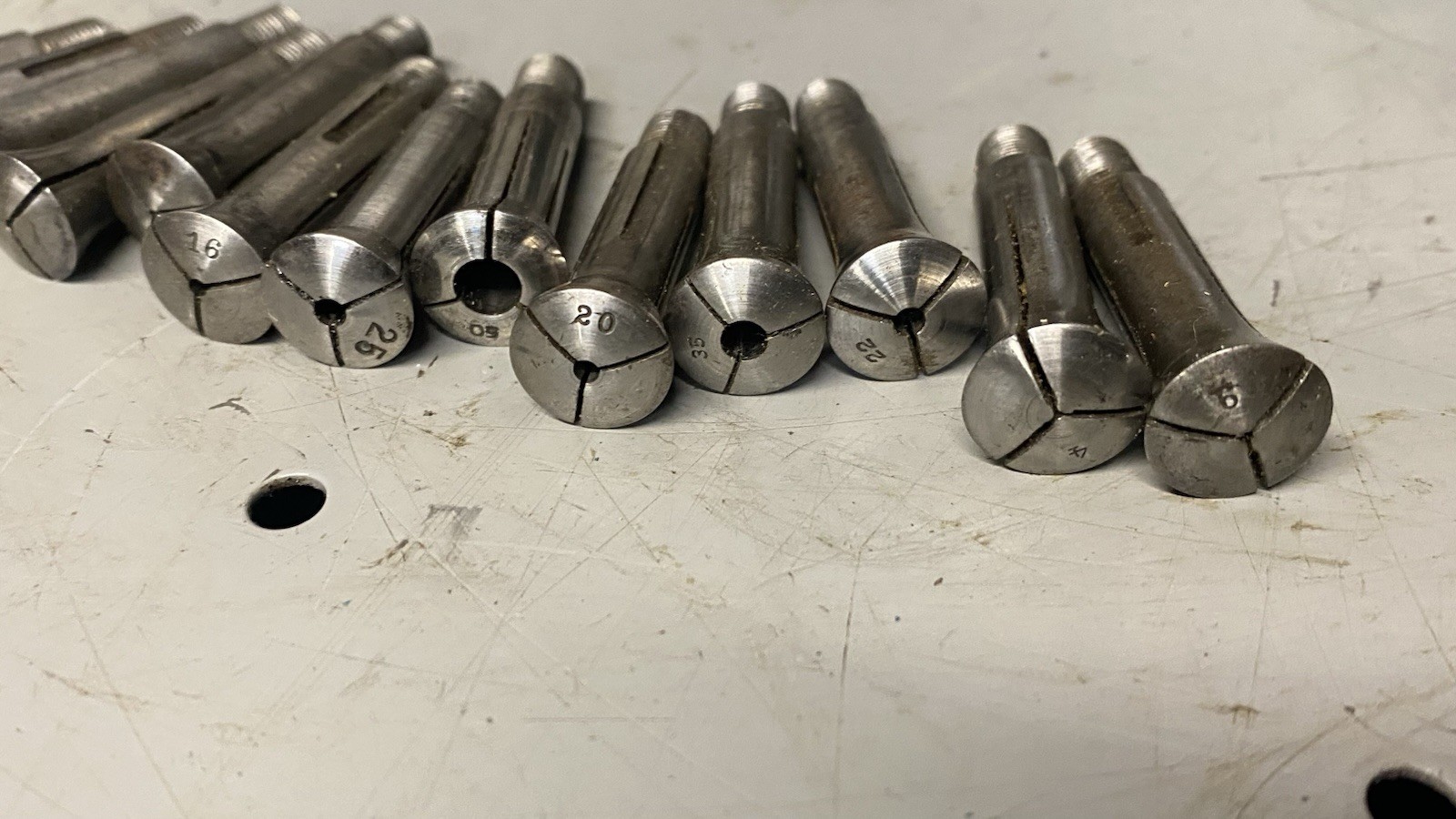 Vintage Peerless Marshall Watchmaker Lathe, Collet Set W/ Kendrick & Davis Motor