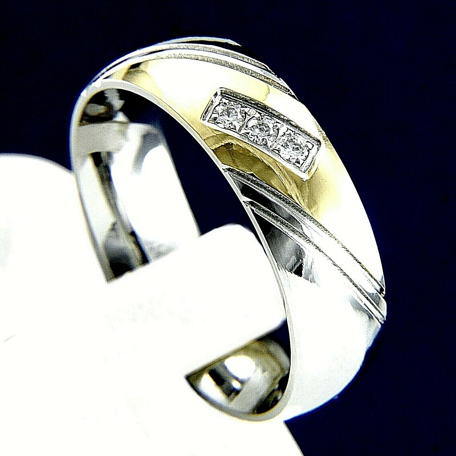 New Anniversary Stainless Steel Engagement Wedding Band CZ Men’s Ring