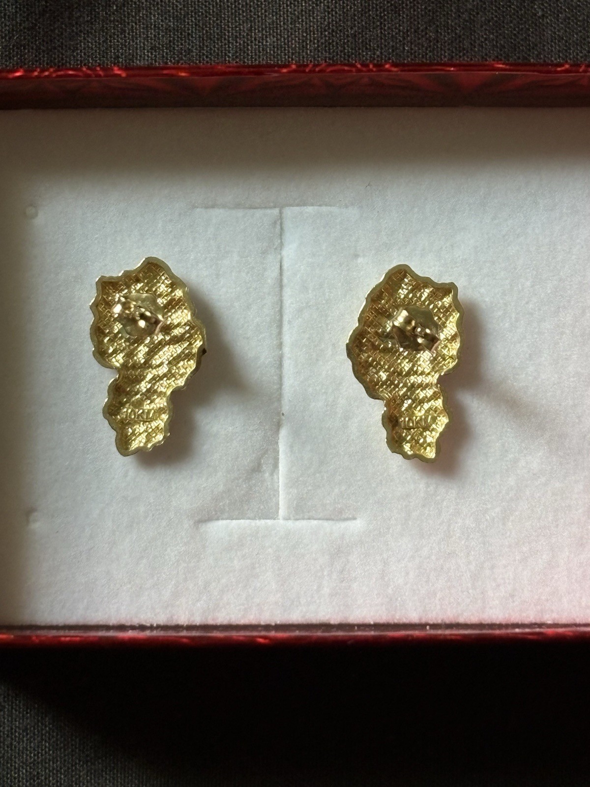 Gold nugget Earrings 10 km