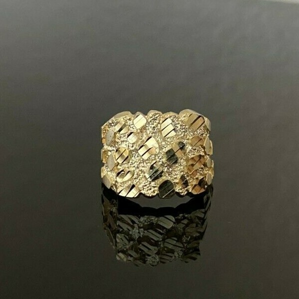10k Yellow Gold X-Large Nugget Ring 15.2mm x 15mm