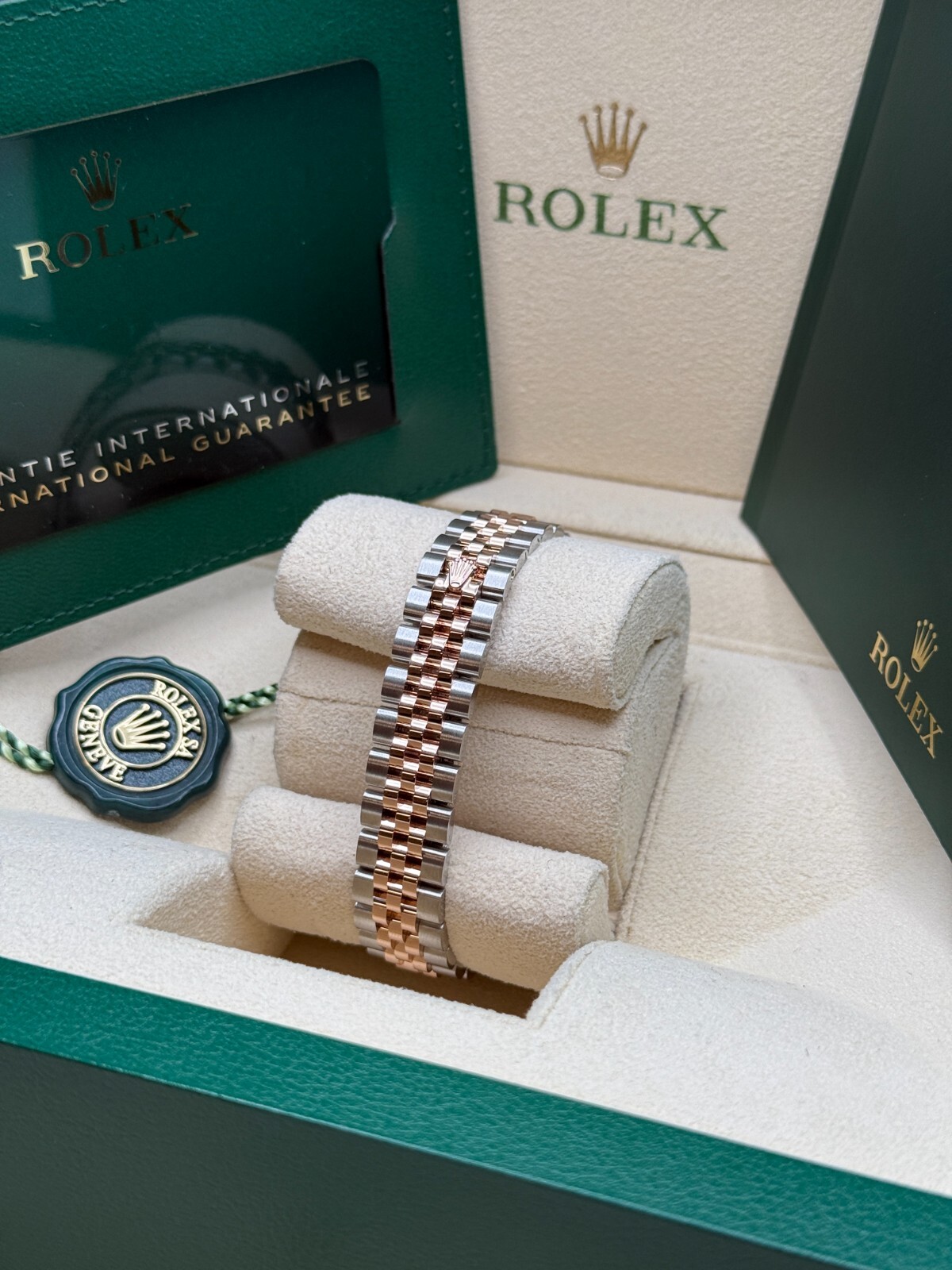 Rolex Lady-Datejust NEW 2024 Pink Star Diamond Dial Two Tone Rose Gold Jubilee