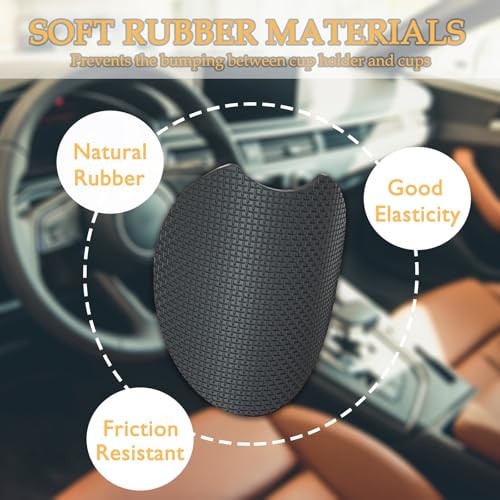 2 Pack Bless Car Coasters for Cup Holder,Neoprene Anti Slip Mat | 2PCS Rose