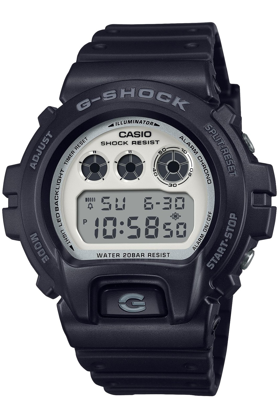 CASIO Men’s Watch G-SHOCK DW-6900WD-1JF Black x Brilliant White
