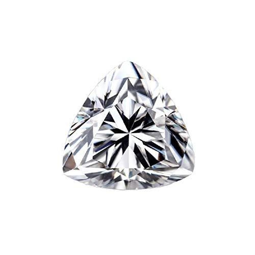 3.05 Ct Loose Moissanite Trillion Cut 10.00 MM D Color, IF Clarity Certified