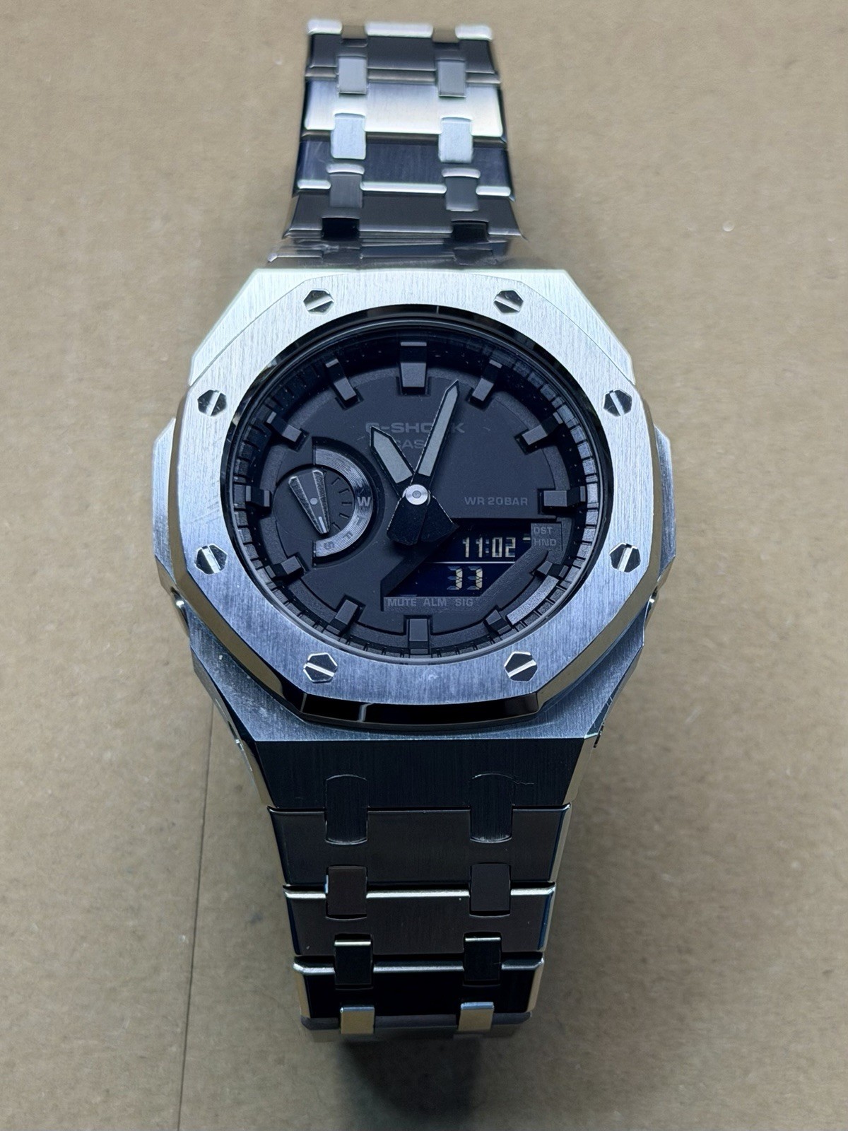 CASIO G-SHOCK GA-2100 (CASIOAK) 45MM STAINLESS STEEL ANALOG & DIGITAL 200M