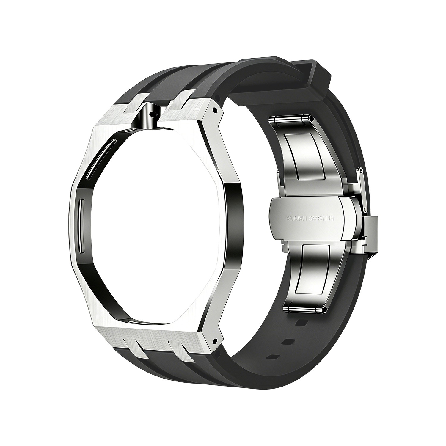 Stainless Steel Case＋fluoroRubber Strap Mod Kit For AP X Swatch Royal Pop